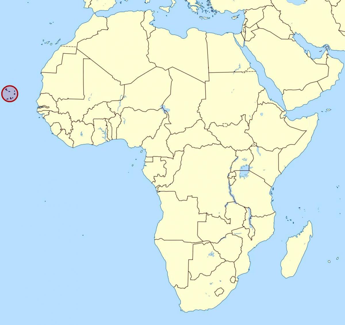 карта Капе Верде локација на мапи 