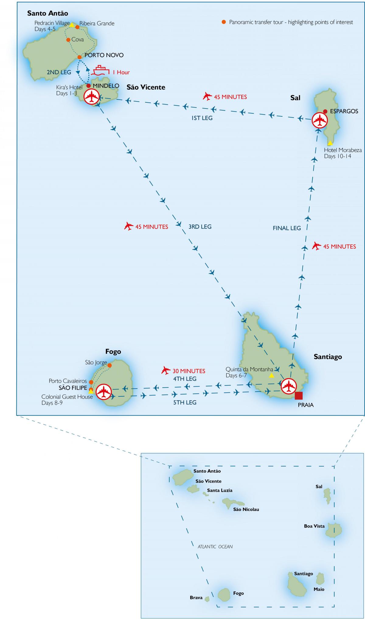 аеродроми мапи Цапе Верде 